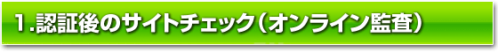 TRUSTe認証後のサイトチェック(オンライン監査)